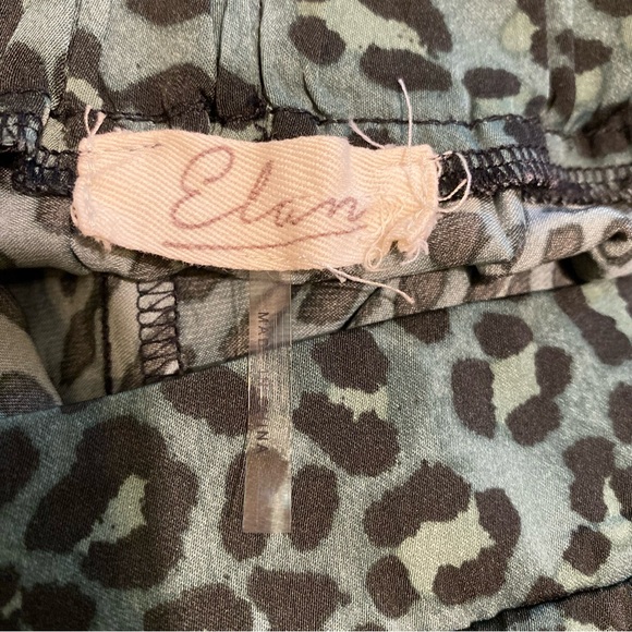 Elan Leopard Print Silky Midi Skirt - Picture 5 of 6